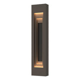 Hubbardton Forge 2023 Coastal Dark Smoke Coastal Black Procession Large Outdoor Sconce