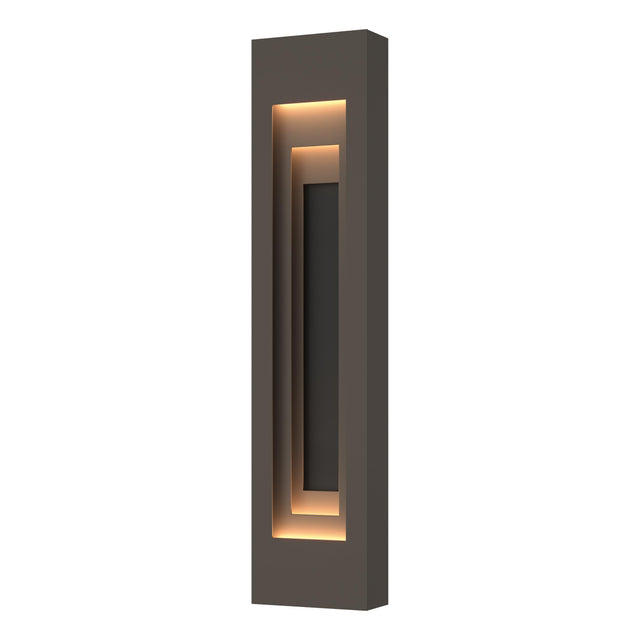 Hubbardton Forge 2023 Coastal Dark Smoke Coastal Black Procession Large Outdoor Sconce