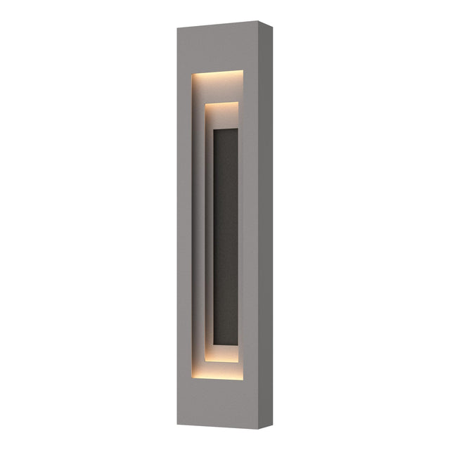 Hubbardton Forge 2023 Coastal Burnished Steel Coastal Natural Iron Procession Large Outdoor Sconce