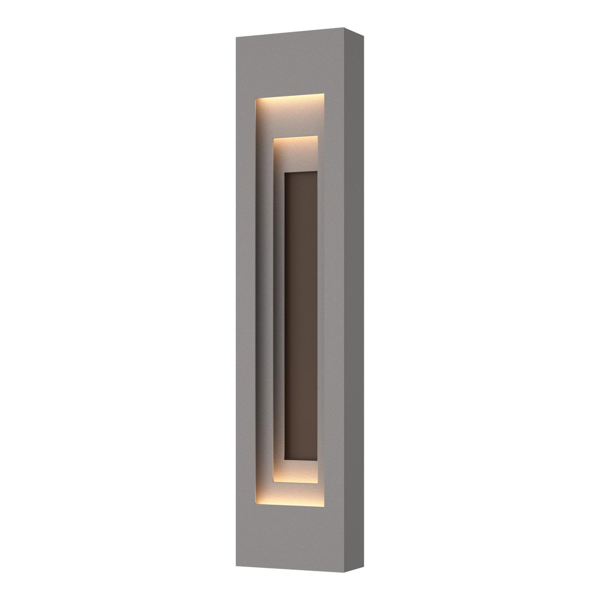Hubbardton Forge 2023 Coastal Burnished Steel Coastal Bronze Procession Large Outdoor Sconce