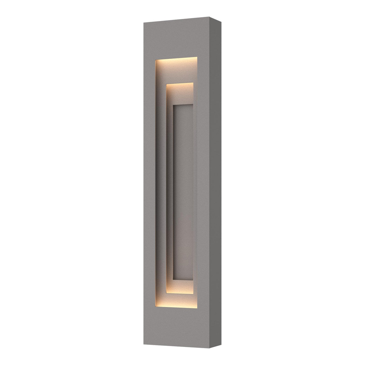 Hubbardton Forge 2023 Coastal Burnished Steel Coastal Burnished Steel Procession Large Outdoor Sconce