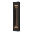 Hubbardton Forge 2023 Coastal Black Coastal Bronze Procession Large Outdoor Sconce