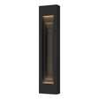 Hubbardton Forge 2023 Coastal Black Coastal Natural Iron Procession Large Outdoor Sconce