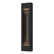 Hubbardton Forge 2023 Coastal Black Coastal Dark Smoke Procession Large Outdoor Sconce