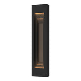 Hubbardton Forge 2023 Coastal Black Coastal Dark Smoke Procession Large Outdoor Sconce