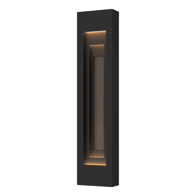Hubbardton Forge 2023 Coastal Black Coastal Dark Smoke Procession Large Outdoor Sconce