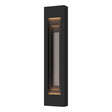 Hubbardton Forge 2023 Coastal Black Coastal Burnished Steel Procession Large Outdoor Sconce