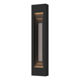 Hubbardton Forge 2023 Coastal Black Coastal Burnished Steel Procession Large Outdoor Sconce