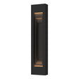 Hubbardton Forge 2023 Coastal Black Coastal Black Procession Large Outdoor Sconce