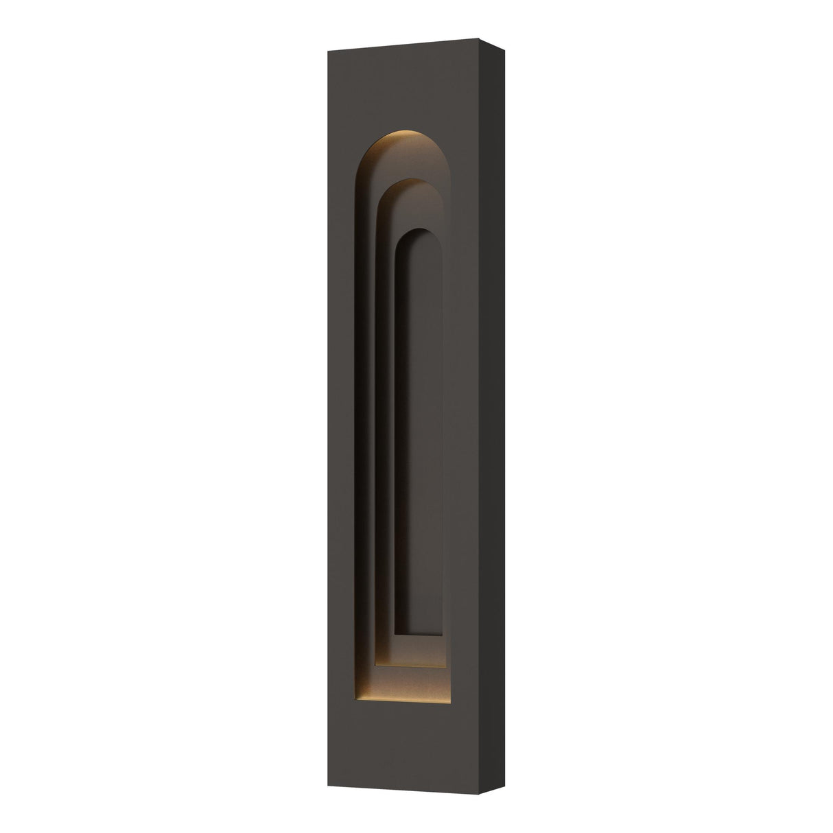 Hubbardton Forge 2023 Coastal Oil Rubbed Bronze Coastal Oil Rubbed Bronze Procession Arch Large Outdoor Sconce