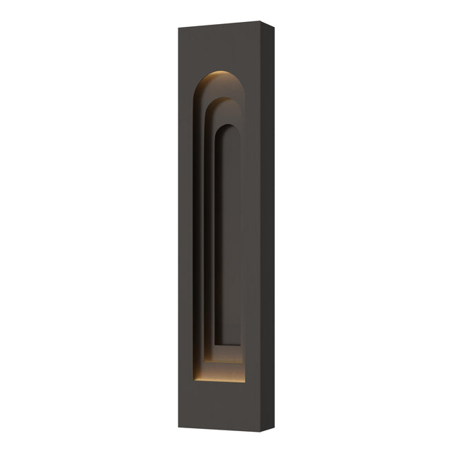 Hubbardton Forge 2023 Coastal Oil Rubbed Bronze Coastal Oil Rubbed Bronze Procession Arch Large Outdoor Sconce