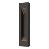 Hubbardton Forge 2023 Coastal Oil Rubbed Bronze Coastal Natural Iron Procession Arch Large Outdoor Sconce
