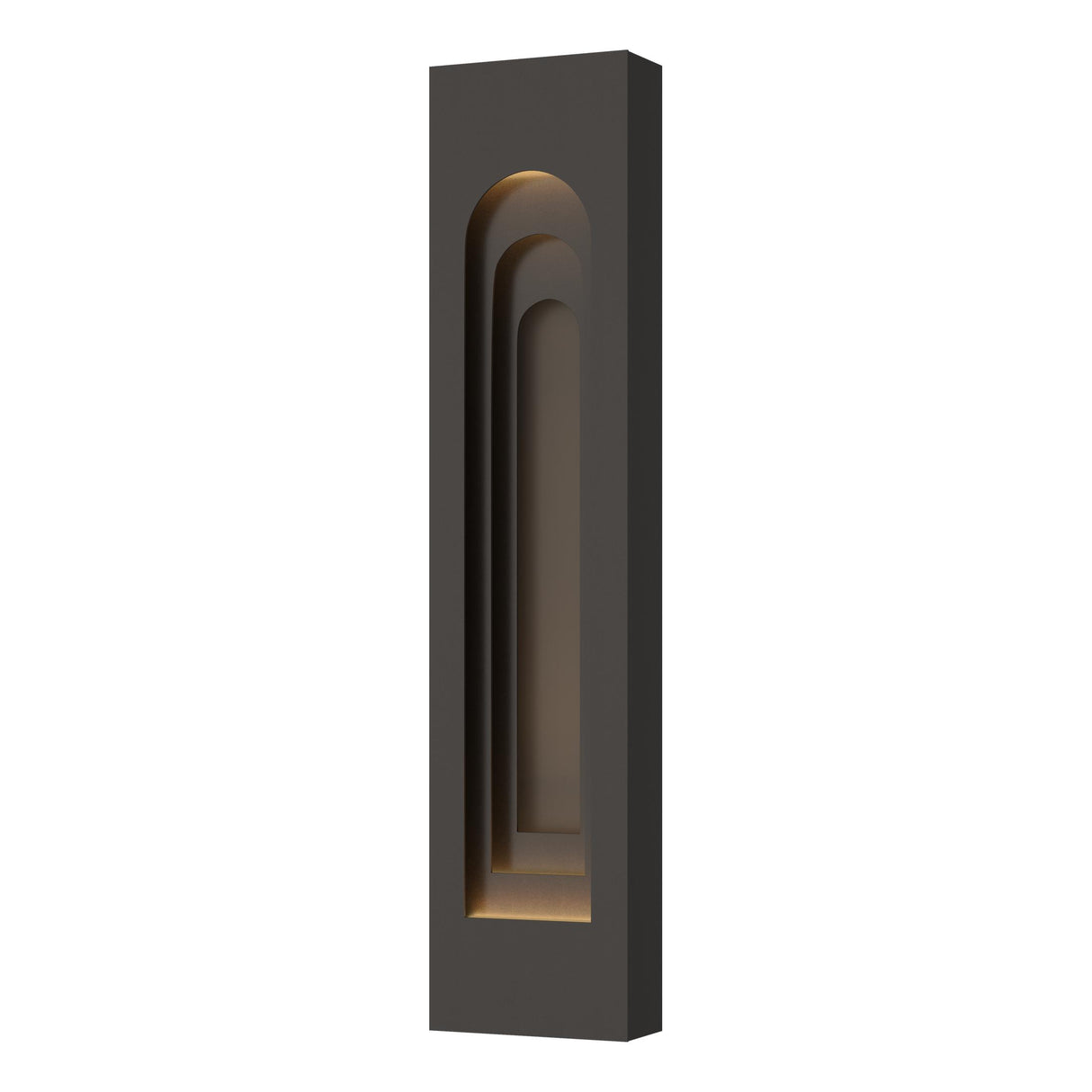 Hubbardton Forge 2023 Coastal Oil Rubbed Bronze Coastal Dark Smoke Procession Arch Large Outdoor Sconce