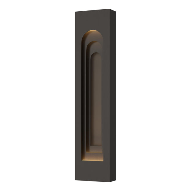 Hubbardton Forge 2023 Coastal Oil Rubbed Bronze Coastal Dark Smoke Procession Arch Large Outdoor Sconce