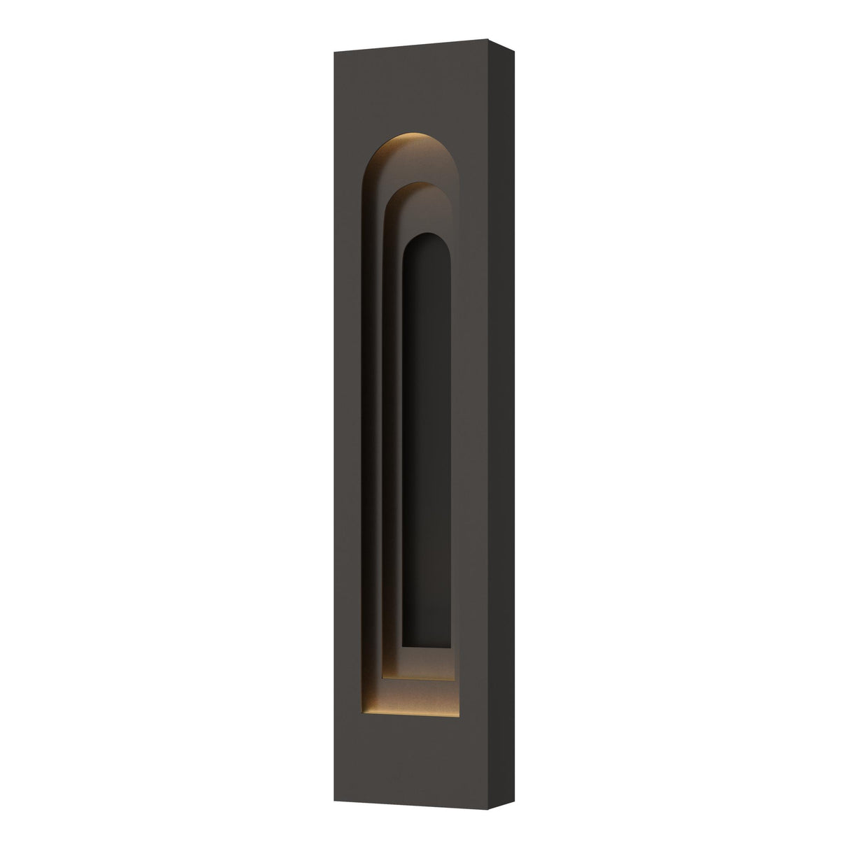 Hubbardton Forge 2023 Coastal Oil Rubbed Bronze Coastal Black Procession Arch Large Outdoor Sconce