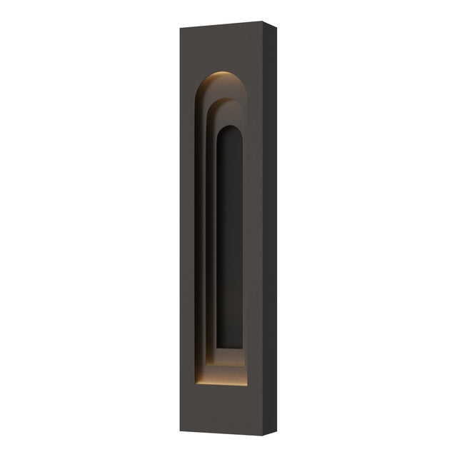Hubbardton Forge 2023 Coastal Oil Rubbed Bronze Coastal Black Procession Arch Large Outdoor Sconce