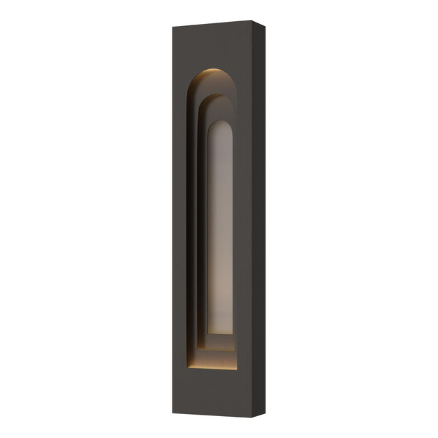 Hubbardton Forge 2023 Coastal Oil Rubbed Bronze Coastal Burnished Steel Procession Arch Large Outdoor Sconce
