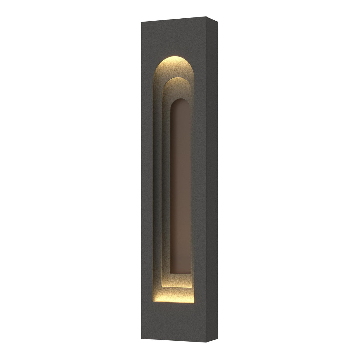 Hubbardton Forge 2023 Coastal Natural Iron Coastal Bronze Procession Arch Large Outdoor Sconce
