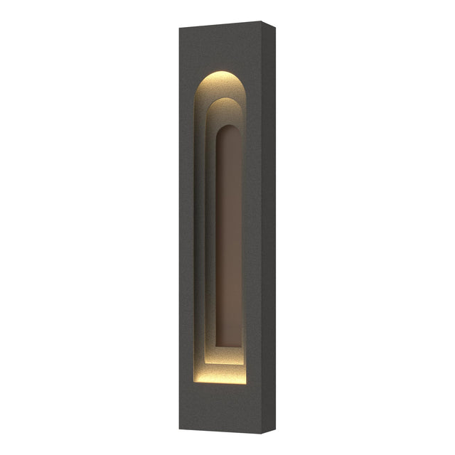 Hubbardton Forge 2023 Coastal Natural Iron Coastal Bronze Procession Arch Large Outdoor Sconce