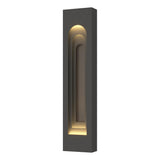 Hubbardton Forge 2023 Coastal Natural Iron Coastal Dark Smoke Procession Arch Large Outdoor Sconce