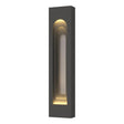 Hubbardton Forge 2023 Coastal Natural Iron Coastal Burnished Steel Procession Arch Large Outdoor Sconce