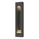 Hubbardton Forge 2023 Coastal Natural Iron Coastal Black Procession Arch Large Outdoor Sconce