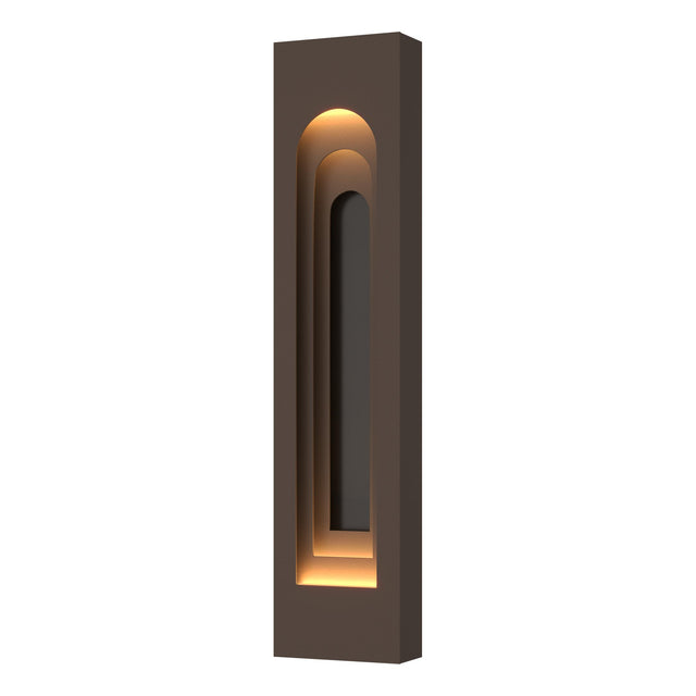 Hubbardton Forge 2023 Coastal Bronze Coastal Oil Rubbed Bronze Procession Arch Large Outdoor Sconce