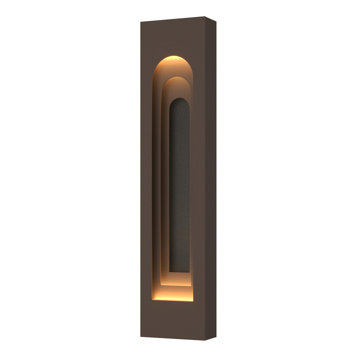 Hubbardton Forge 2023 Coastal Bronze Coastal Natural Iron Procession Arch Large Outdoor Sconce