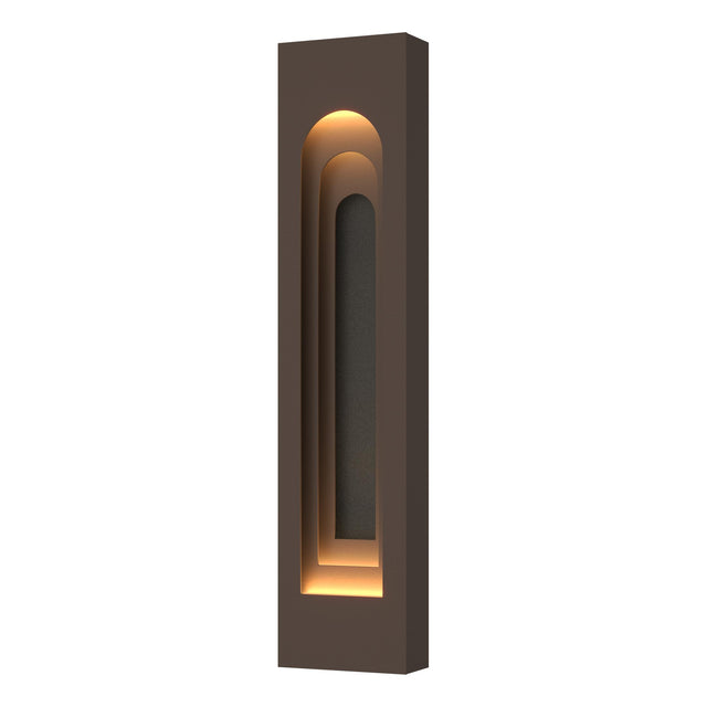 Hubbardton Forge 2023 Coastal Bronze Coastal Natural Iron Procession Arch Large Outdoor Sconce