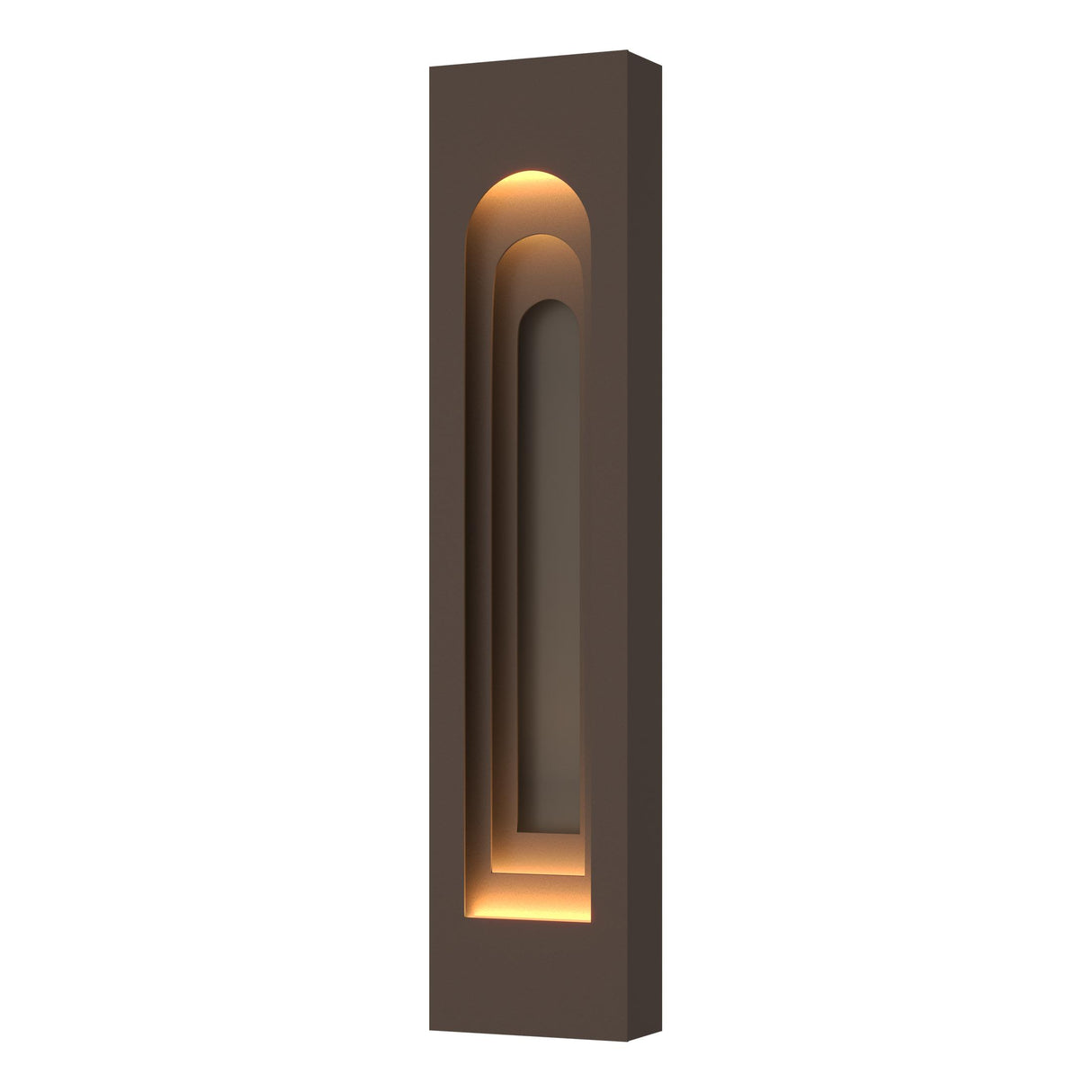 Hubbardton Forge 2023 Coastal Bronze Coastal Dark Smoke Procession Arch Large Outdoor Sconce