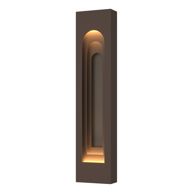 Hubbardton Forge 2023 Coastal Bronze Coastal Dark Smoke Procession Arch Large Outdoor Sconce