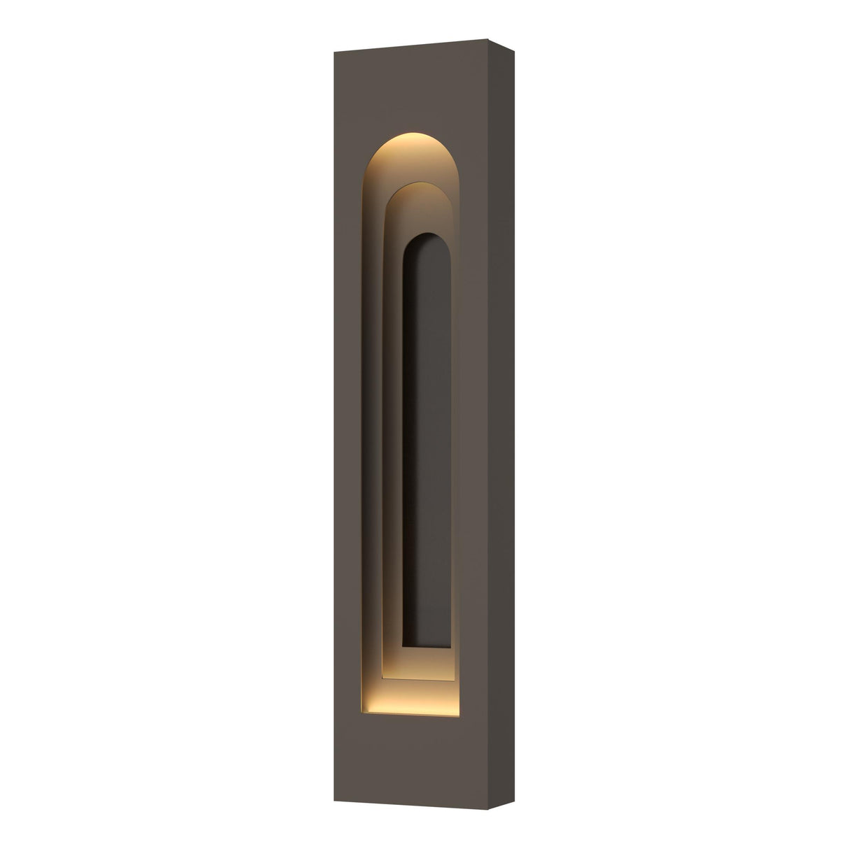 Hubbardton Forge 2023 Coastal Dark Smoke Coastal Oil Rubbed Bronze Procession Arch Large Outdoor Sconce