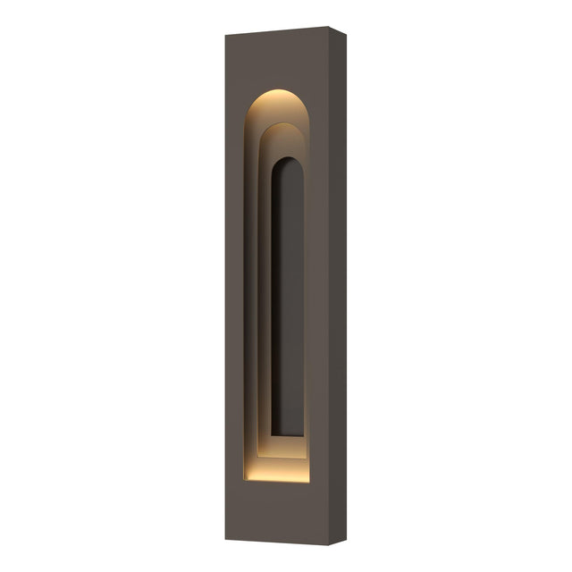 Hubbardton Forge 2023 Coastal Dark Smoke Coastal Oil Rubbed Bronze Procession Arch Large Outdoor Sconce