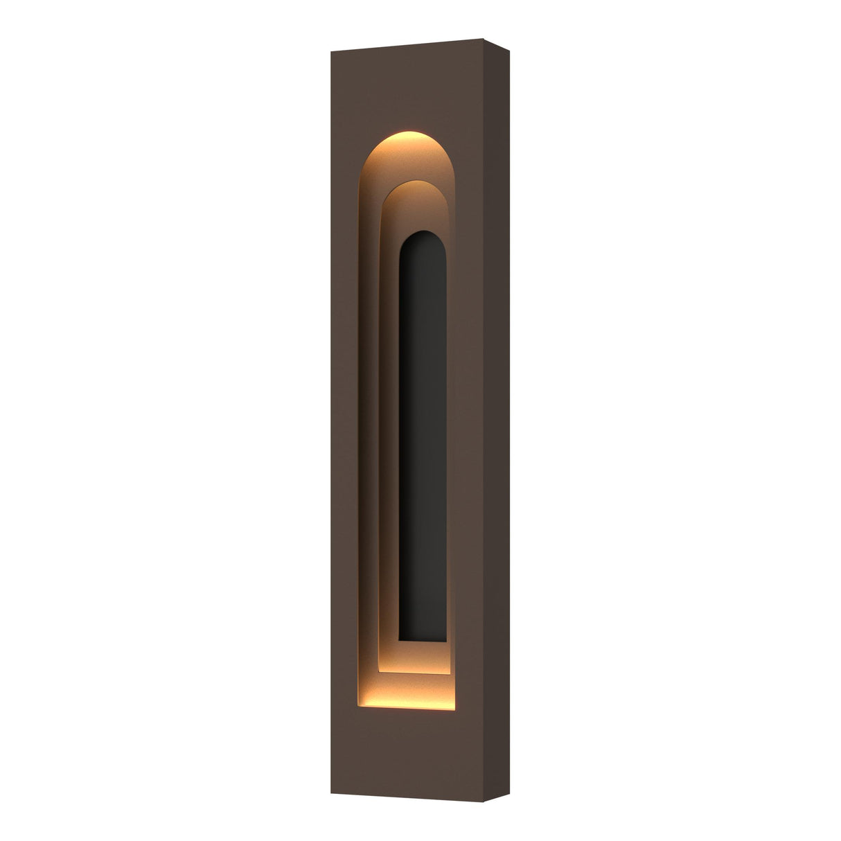 Hubbardton Forge 2023 Coastal Bronze Coastal Black Procession Arch Large Outdoor Sconce