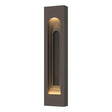Hubbardton Forge 2023 Coastal Dark Smoke Coastal Natural Iron Procession Arch Large Outdoor Sconce