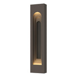 Hubbardton Forge 2023 Coastal Dark Smoke Coastal Natural Iron Procession Arch Large Outdoor Sconce