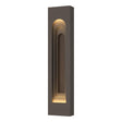 Hubbardton Forge 2023 Coastal Dark Smoke Coastal Bronze Procession Arch Large Outdoor Sconce