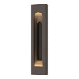 Hubbardton Forge 2023 Coastal Dark Smoke Coastal Black Procession Arch Large Outdoor Sconce
