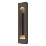 Hubbardton Forge 2023 Coastal Dark Smoke Coastal Black Procession Arch Large Outdoor Sconce