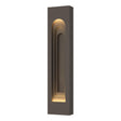 Hubbardton Forge 2023 Coastal Dark Smoke Coastal Dark Smoke Procession Arch Large Outdoor Sconce