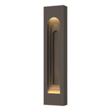 Hubbardton Forge 2023 Coastal Dark Smoke Coastal Dark Smoke Procession Arch Large Outdoor Sconce
