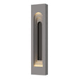 Hubbardton Forge 2023 Coastal Burnished Steel Coastal Oil Rubbed Bronze Procession Arch Large Outdoor Sconce