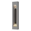 Hubbardton Forge 2023 Coastal Burnished Steel Coastal Natural Iron Procession Arch Large Outdoor Sconce