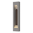 Hubbardton Forge 2023 Coastal Burnished Steel Coastal Bronze Procession Arch Large Outdoor Sconce