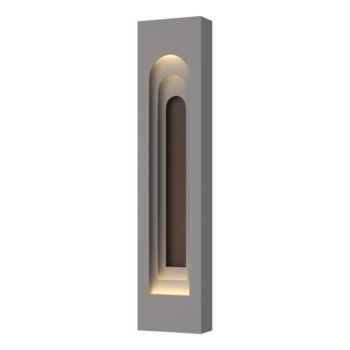 Hubbardton Forge 2023 Coastal Burnished Steel Coastal Bronze Procession Arch Large Outdoor Sconce