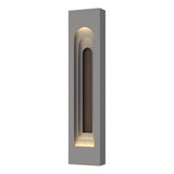Hubbardton Forge 2023 Coastal Burnished Steel Coastal Bronze Procession Arch Large Outdoor Sconce
