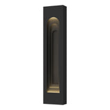 Hubbardton Forge 2023 Coastal Black Coastal Natural Iron Procession Arch Large Outdoor Sconce