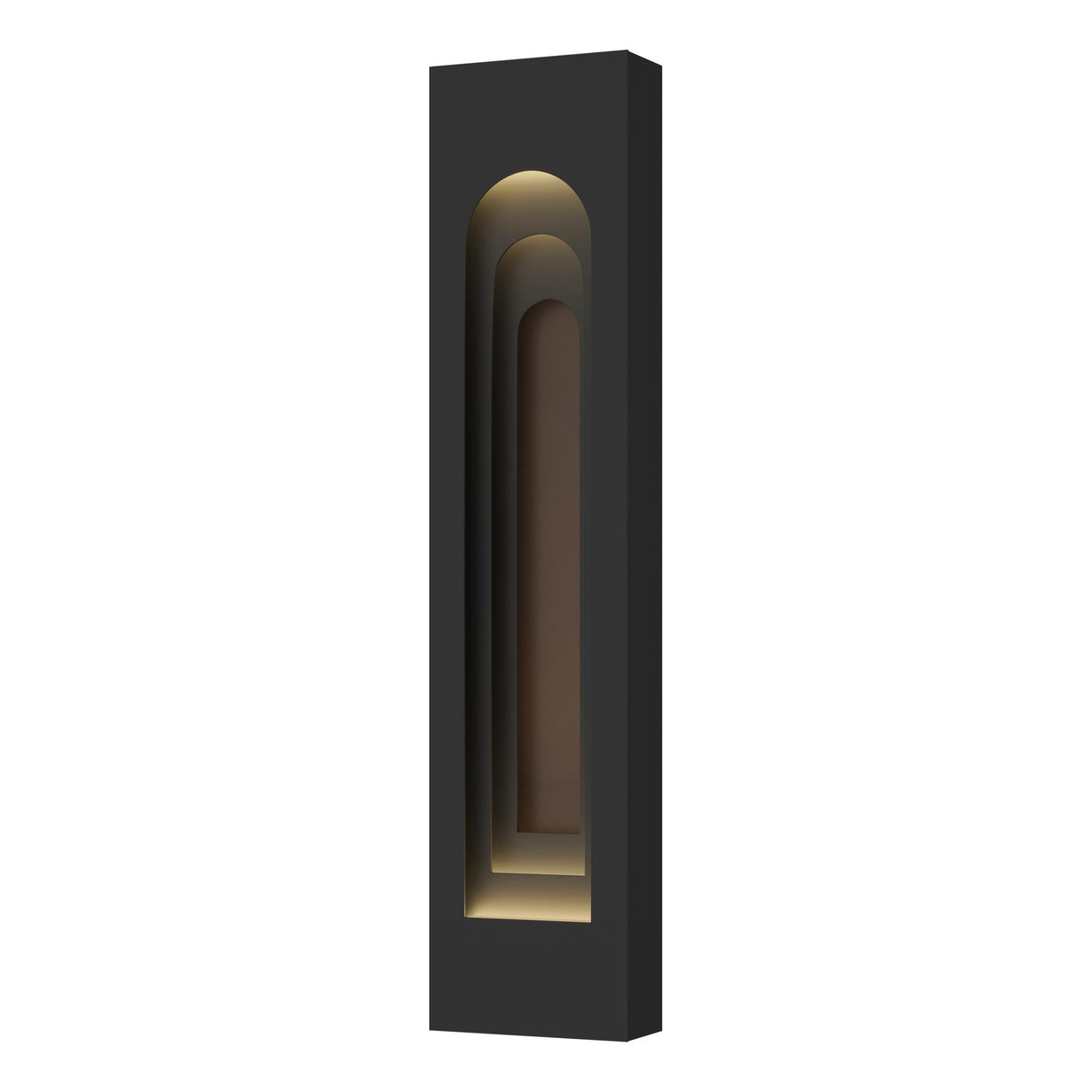 Hubbardton Forge 2023 Coastal Black Coastal Bronze Procession Arch Large Outdoor Sconce