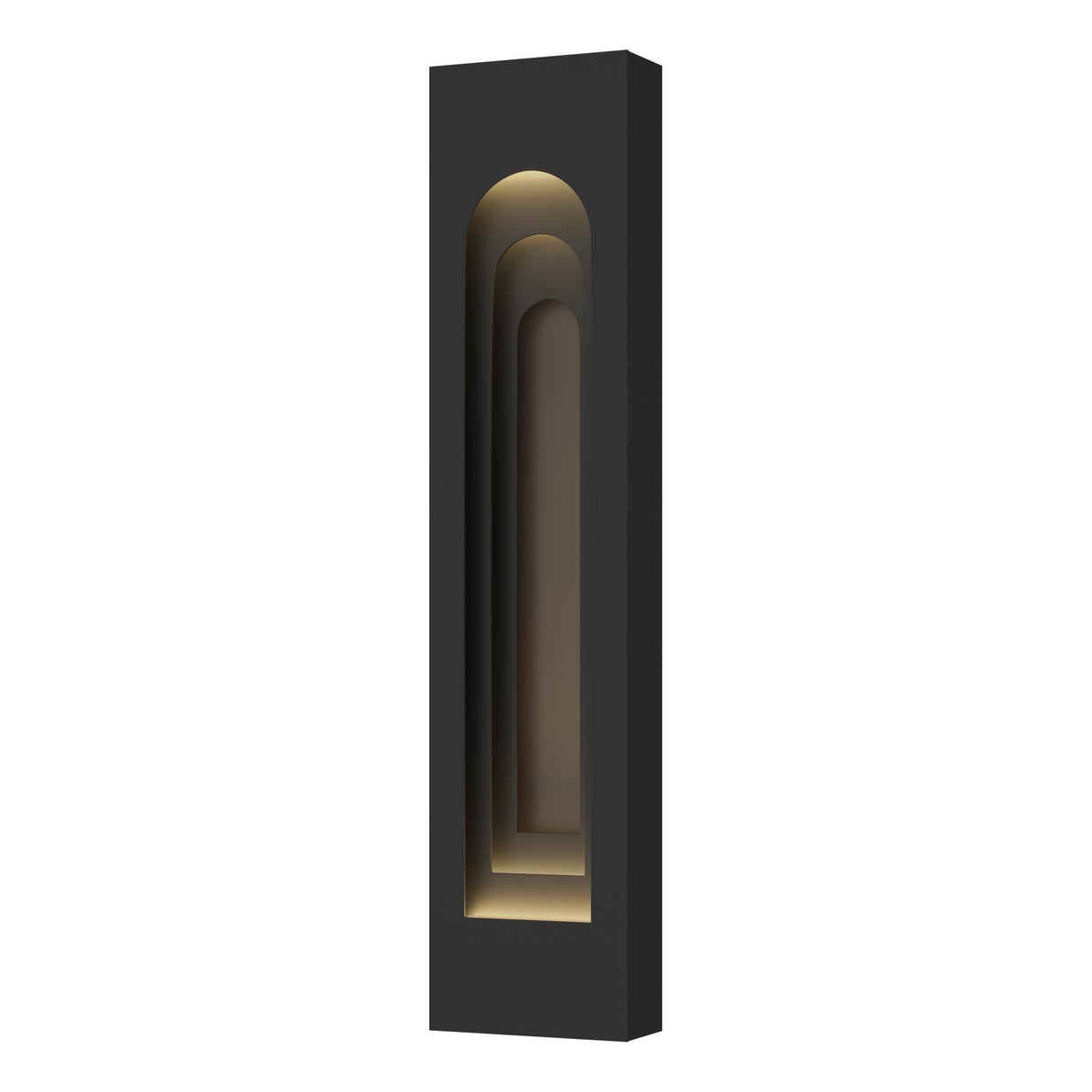 Hubbardton Forge 2023 Coastal Black Coastal Dark Smoke Procession Arch Large Outdoor Sconce