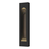 Hubbardton Forge 2023 Coastal Black Coastal Dark Smoke Procession Arch Large Outdoor Sconce